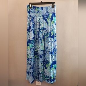 NWT Lilly Pulitzer Bodhi Maxi Skirt Sea Sirens Medium Boho Flowy Lightweight